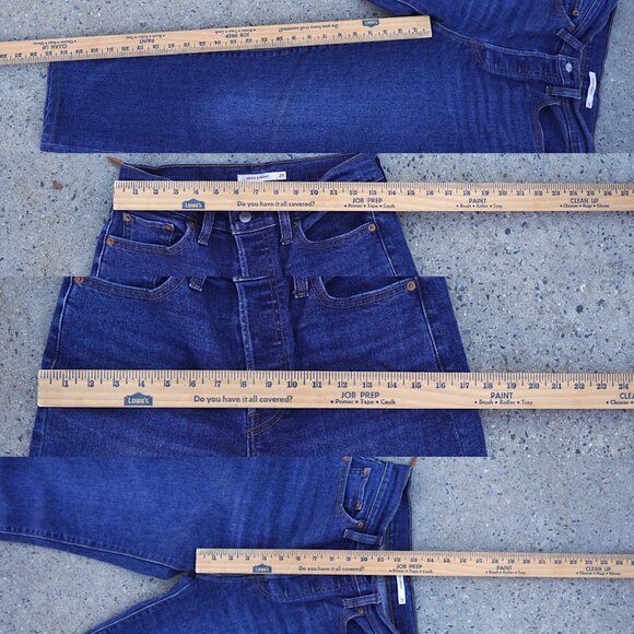 Levi's Wedgie Straight Jeans W29 L28 High Rise Button Fly Best Selling Fit - Picture 12 of 12